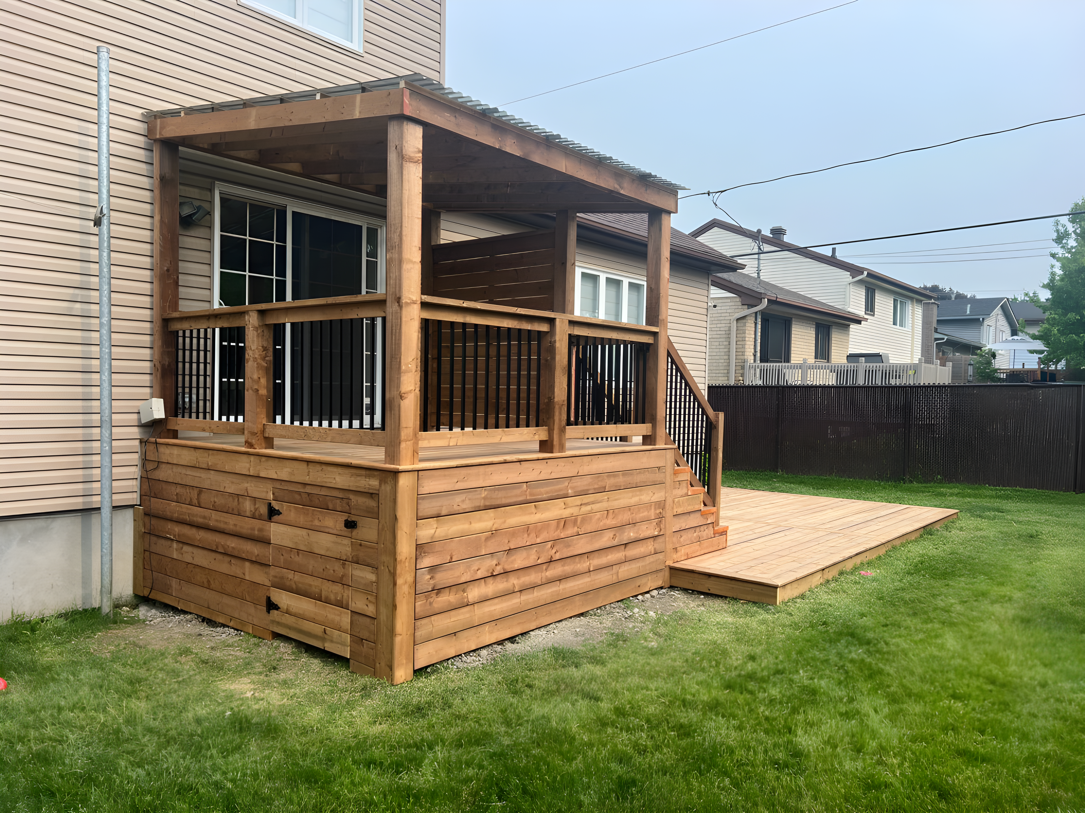 Beautiful custom-built deck by Calco Construction